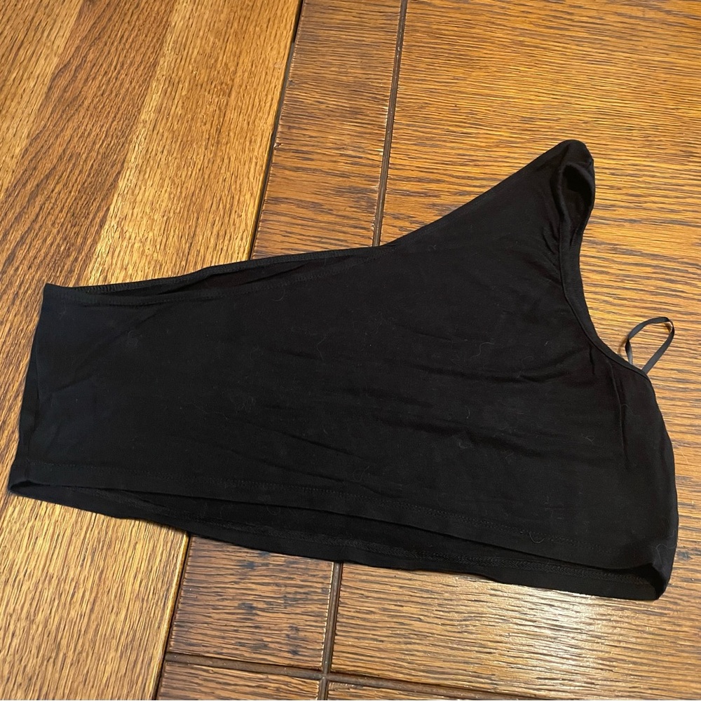 SHEIN Black Curve 2XL Branded Top